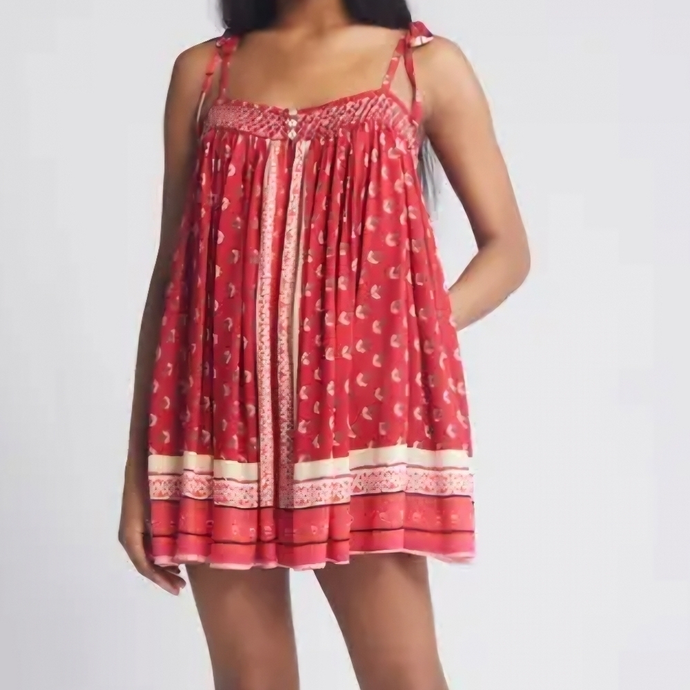 NWT Free People Rute the world Romper -Ruby Combo, Size XSMALL - Picture 2 of 6